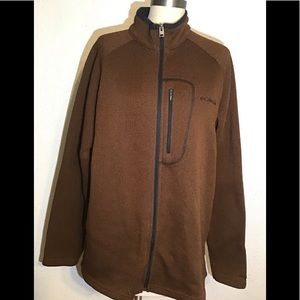 Columbia brown/black zip up jacket
